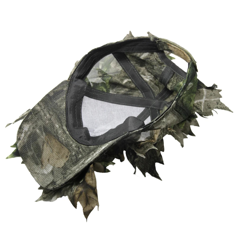 Casquette Camouflage Tactique Outdoor GUGULUZA avec Camouflage de Feuille Bionique – Chapeau de Chasse Sniper Discret pour la Jungle - BLACKBEARD OUTDOOR INDUSTRIES