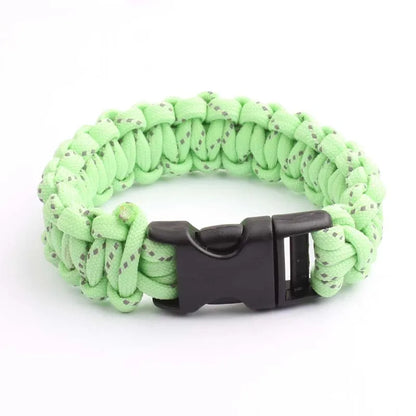 Bracelet Paracorde Phosphorescent 550lb – 4mm 9 Brins – Survie Militaire