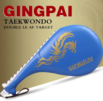 Double Cible de Frappe Taekwondo & Kickboxing – Kick Pad Long Entraînement Karaté MMA | Noir, Bleu, Rouge - BLACKBEARD OUTDOOR INDUSTRIES