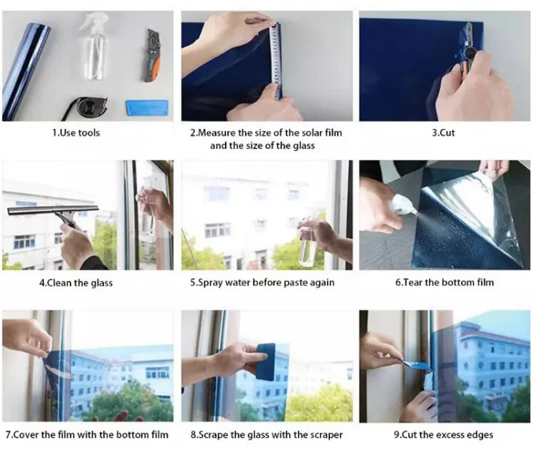 Film de Sécurité Transparent pour Fenêtres - Protection Verre Anti-Explosion, Anti-Bris, 1.52m x 30m BLACKBEARD OUTDOOR INDUSTRIES