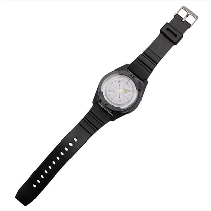 Boussole de poignet avec bracelet noir – Randonnée et outdoor