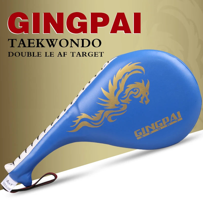 Double Cible de Frappe Taekwondo & Kickboxing – Kick Pad Long Entraînement Karaté MMA | Noir, Bleu, Rouge - BLACKBEARD OUTDOOR INDUSTRIES