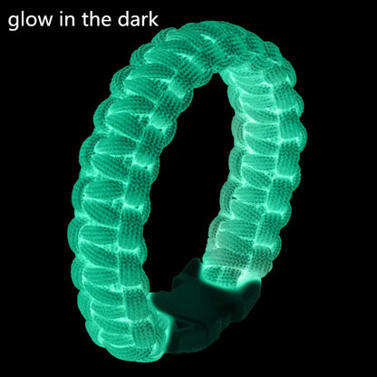 Bracelet Paracorde Phosphorescent 550lb – 4mm 9 Brins – Survie Militaire