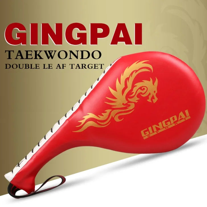 Double Cible de Frappe Taekwondo & Kickboxing – Kick Pad Long Entraînement Karaté MMA | Noir, Bleu, Rouge - BLACKBEARD OUTDOOR INDUSTRIES