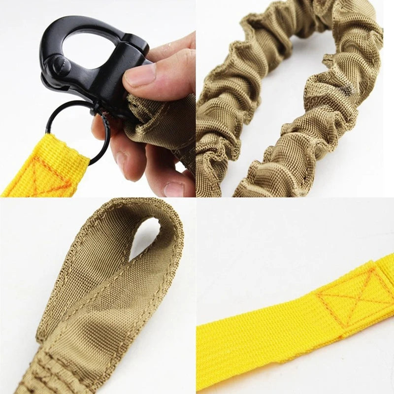Sangle de Fusil de Chasse Multifonction – Sling Tactique en Nylon avec Crochet Métallique et Corde à Libération Rapide BLACKBEARD OUTDOOR INDUSTRIES