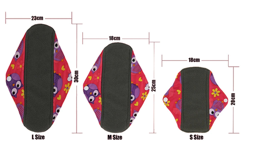 VEJYO – Lot de 5 Serviettes Hygiéniques Lavables en Charbon de Bambou Réutilisables Ma boutique