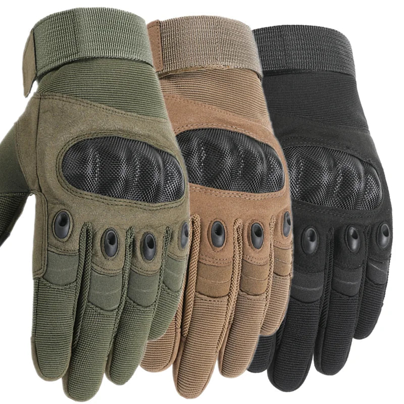 Gants Tactiques Moto AKINZABO – Homme & Femme Gants à Doigts Complets avec Coques de Protection – Écran Tactile – Idéal pour Moto, Airsoft, Outdoor - BLACKBEARD OUTDOOR INDUSTRIES
