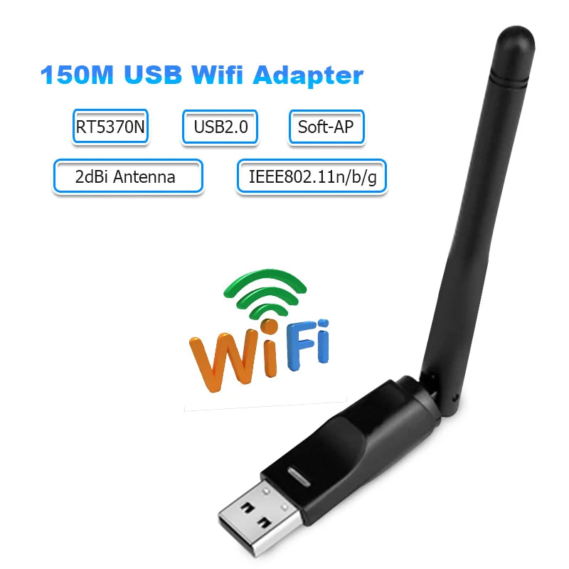 Clé USB WiFi RT5370 150Mbps | Récepteur & Émetteur Sans Fil 2.4GHz | Antenne Intégrée – TEROW - BLACKBEARD OUTDOOR INDUSTRIES