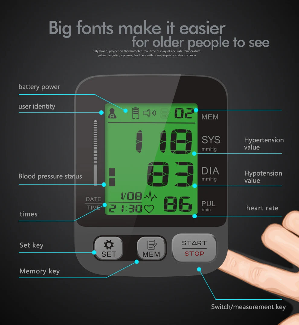 KIUZOU Tensiomètre Automatique Bras Supérieur – Modèle B1683 Ma boutique
