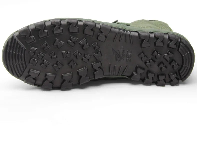 Rangers Toile Mi-Haute Style Militaire – Chaussures Tactiques Outdoor Unisexe