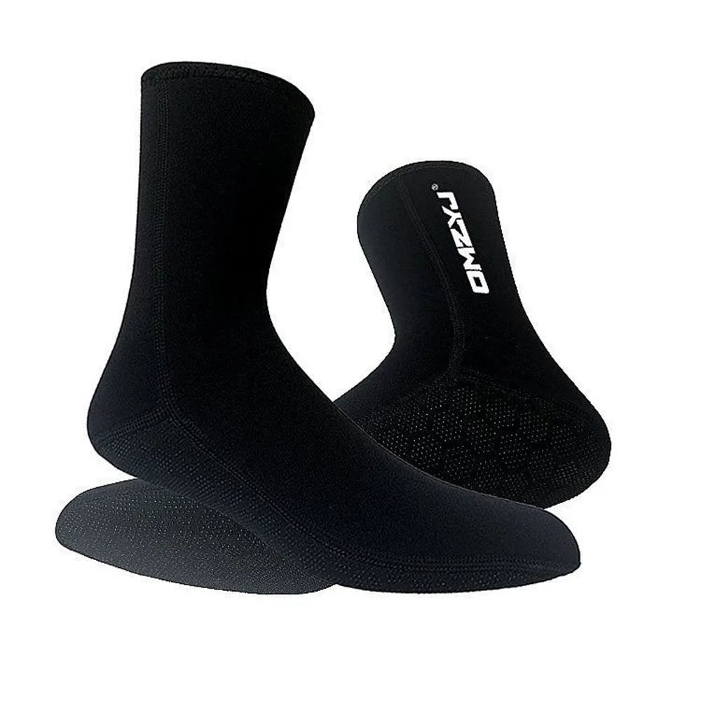 Chaussettes Néoprène 5MM Plongée – Haute Élasticité, Antidérapant | Surf, Snorkeling, Natation | XS à XL