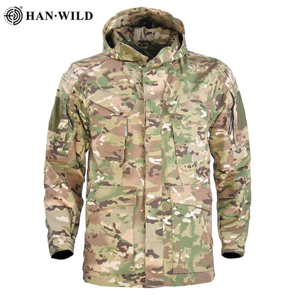 Veste Tactique M65 Camouflage Homme – Veste de Randonnée Imperméable avec Capuche - BLACKBEARD OUTDOOR INDUSTRIES