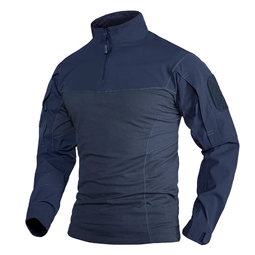 Chemise Tactique Manches Longues 1/4 Zip Ripstop TACVASEN – Outdoor Randonnée