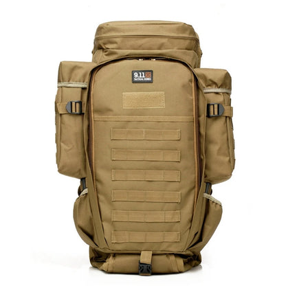 Sac à dos Tactique MOLLE 60L – Nylon Imperméable, Transport 2 Fusils, Chasse & Randonnée