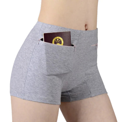Short Anti-Vol pour Femme – Sous-Vêtement en Coton Doux avec Poches, BLACKBEARD OUTDOOR INDUSTRIES