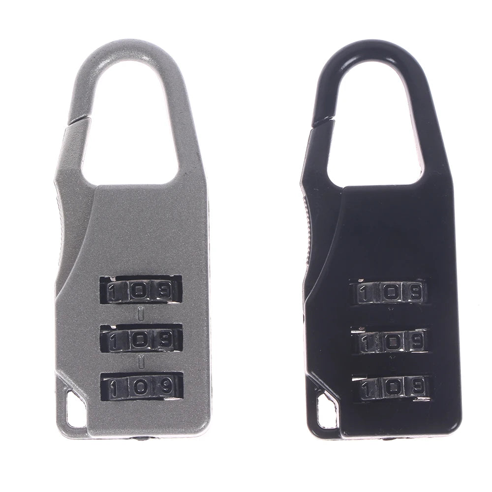 Mini Cadenas de Voyage en Alliage d'Aluminium – Cadenas à 3 Chiffres Réinitialisables, Code de Sécurité pour Valise, Sac et Accessoires - BLACKBEARD OUTDOOR INDUSTRIES