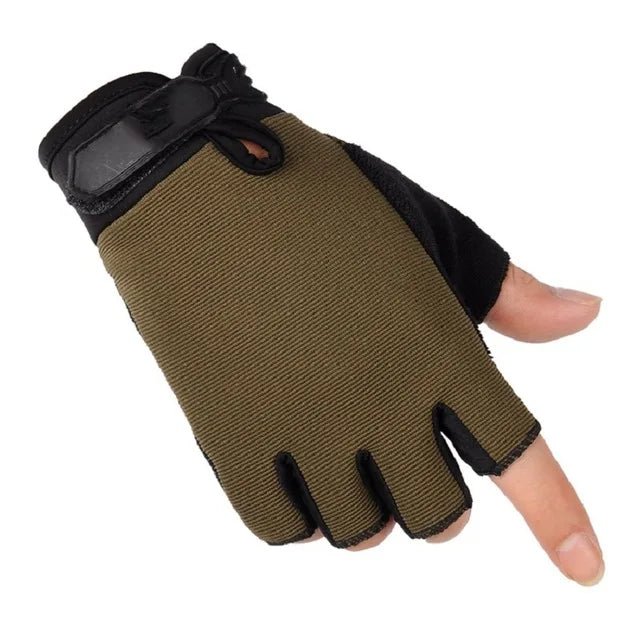 Gants Tactiques Légers & Respirants – Doigts Complets ou Demi-Doigts | Chasse, Airsoft, Cyclisme