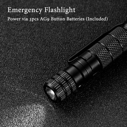 Stylo tactique multifonction avec lampe LED et outils
