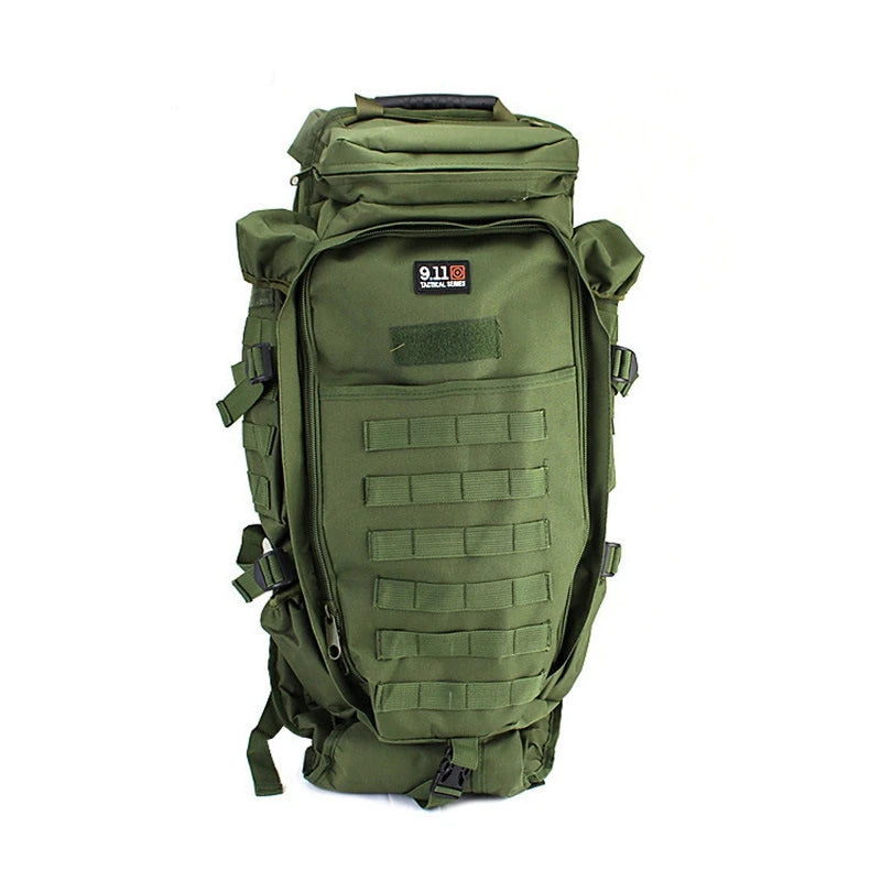 Sac à dos Tactique MOLLE 60L – Nylon Imperméable, Transport 2 Fusils, Chasse & Randonnée