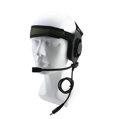 Casque Tactique Bowman Elite II avec PTT U94 – Compatible Kenwood 2 Broches, Baofeng UV-5R