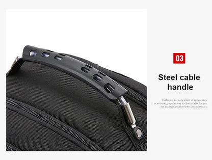 Sac à Dos Imperméable 20 pouces avec Port USB – Sac École et Voyage Antivol Unisexe à Haute Capacité - BLACKBEARD OUTDOOR INDUSTRIES