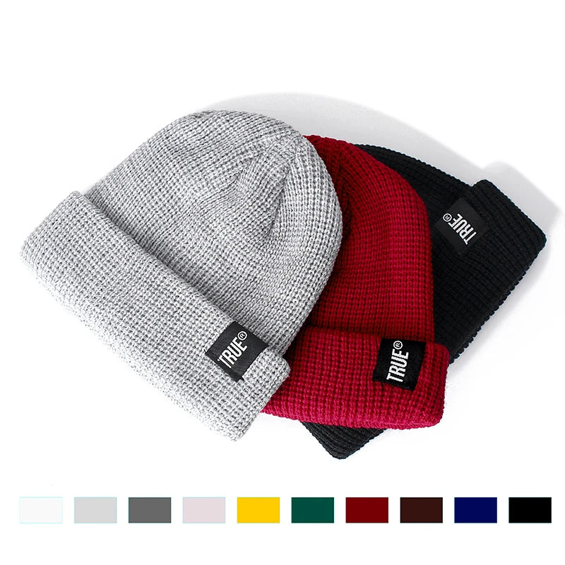 Bonnet Court Unisexe Style Marin – Tricot Côtelé Hiver Homme Femme