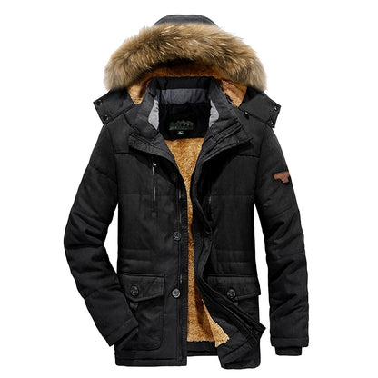 Parka Homme Hiver Coupe-Vent à Capuche Amovible – Polaire Chaude Grande Taille S-6XL - BLACKBEARD OUTDOOR INDUSTRIES