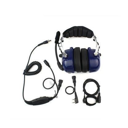 Casque Antibruit Professionnel 3 Boutons PTT + VOX – Compatible Kenwood 2 Broches, Baofeng, TYT