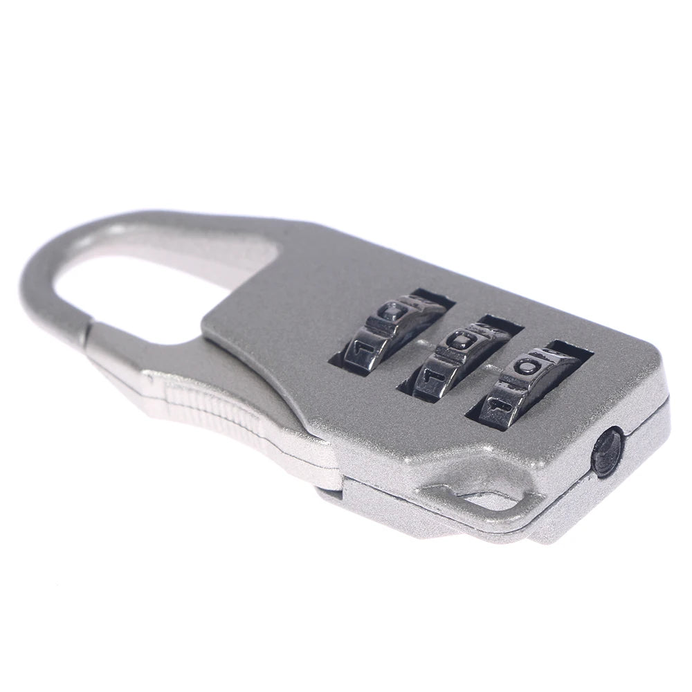 Mini Cadenas de Voyage en Alliage d'Aluminium – Cadenas à 3 Chiffres Réinitialisables, Code de Sécurité pour Valise, Sac et Accessoires - BLACKBEARD OUTDOOR INDUSTRIES