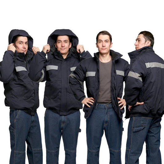 Veste de Travail Hiver Homme – Réfléchissante, Épaissie et Rembourrée - BLACKBEARD OUTDOOR INDUSTRIES