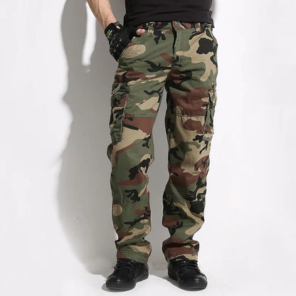 Pantalon Cargo Tactique Camouflage Homme Oversize – Imperméable, Multi-Poches, Style Militaire - BLACKBEARD OUTDOOR INDUSTRIES