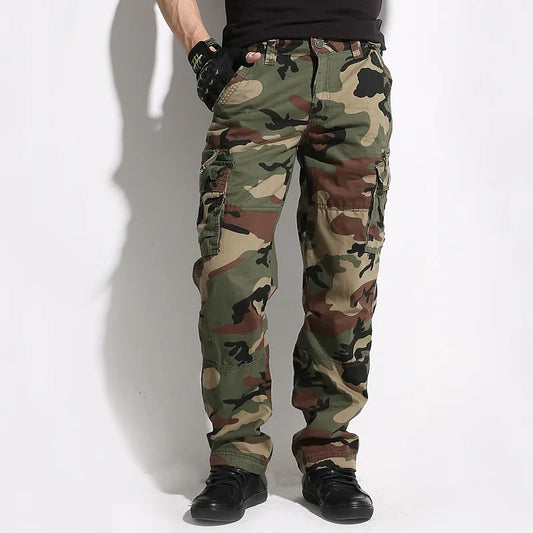 Pantalon Cargo Tactique Camouflage Homme Oversize – Imperméable, Multi-Poches, Style Militaire - BLACKBEARD OUTDOOR INDUSTRIES