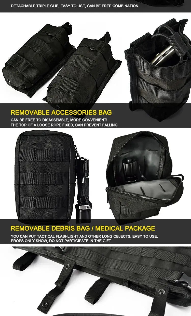 Gilet Tactique Porte-Plaque YAKEDA E88005 – Usage Professionnel & Airsoft Ma boutique