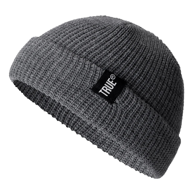 Bonnet Court Unisexe Style Marin – Tricot Côtelé Hiver Homme Femme