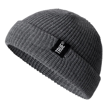 Bonnet Court Unisexe Style Marin – Tricot Côtelé Hiver Homme Femme