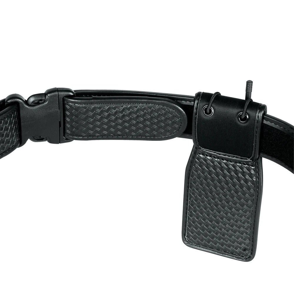 Etui Holster Ceinture Universel pour Talkie-Walkie – Porte-Radio Professionnel pour Agents de Securite, Portiers et Personnel en Uniforme – Nylon / Simili Cuir