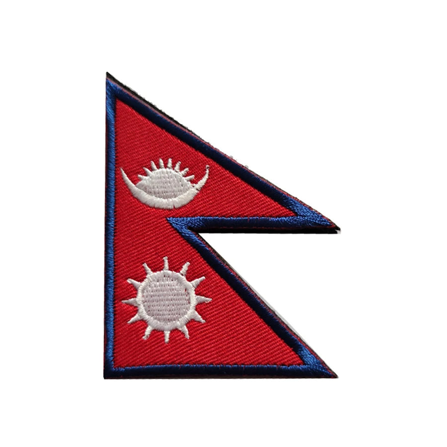 Patch Drapeau Brodé 3D Moyen-Orient & Asie du Sud – Velcro Hook & Loop, 8x5 cm, 25 Pays - BLACKBEARD OUTDOOR INDUSTRIES