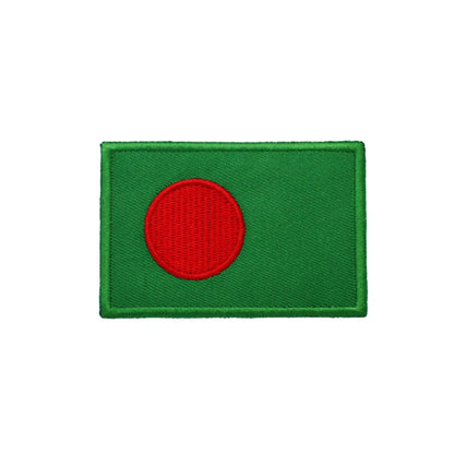 Patch Drapeau Brodé 3D Moyen-Orient & Asie du Sud – Velcro Hook & Loop, 8x5 cm, 25 Pays - BLACKBEARD OUTDOOR INDUSTRIES