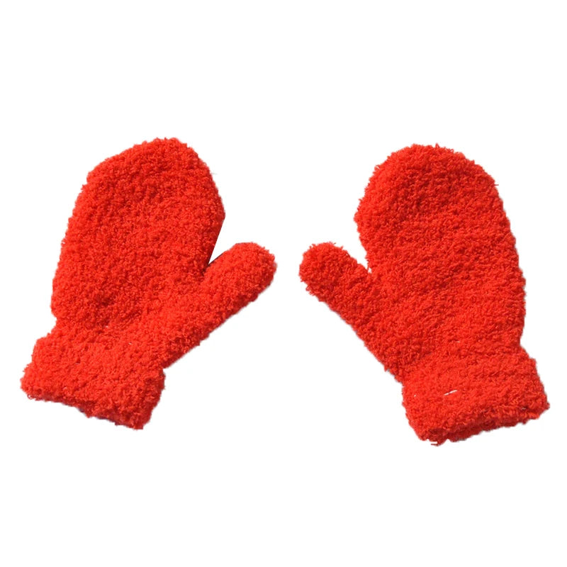 Paire de gants pour enfant en velours hiver Ma boutique