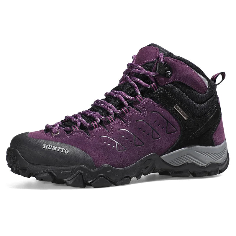 Chaussures Randonnée Imperméables HUMTTO Unisexe – Cuir Véritable Montantes Trekking