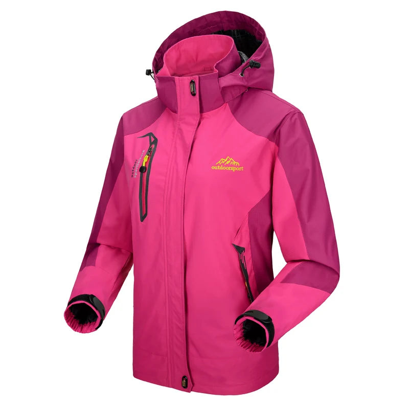 Veste Randonnée Femme Imperméable Coupe-Vent – Capuche Amovible, Multi-Poches - BLACKBEARD OUTDOOR INDUSTRIES