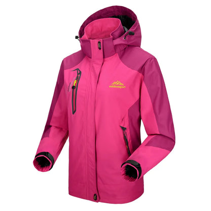 Veste Randonnée Femme Imperméable Coupe-Vent – Capuche Amovible, Multi-Poches - BLACKBEARD OUTDOOR INDUSTRIES