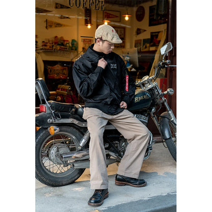 Blouson Bomber CWU-45P Homme - Militaire Déperlant et Coupe-Vent Noir