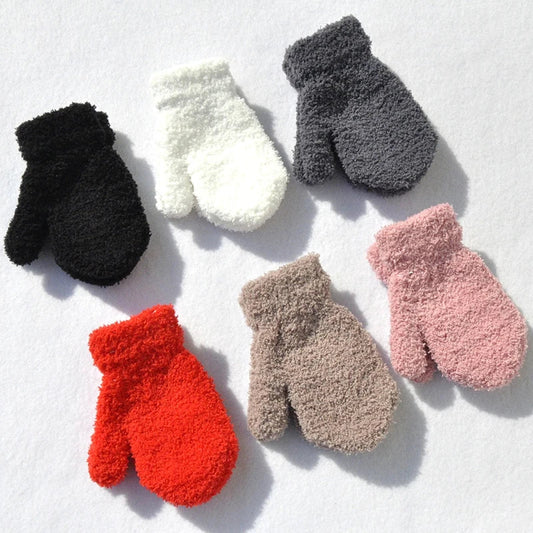 Paire de gants pour enfant en velours hiver Ma boutique