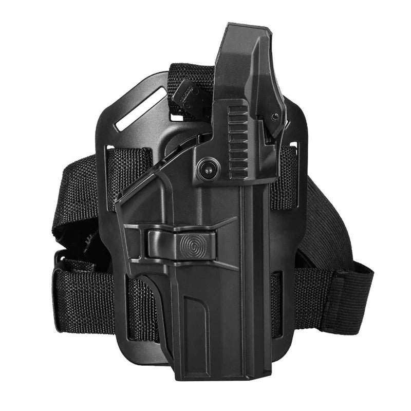 Holster Tactique SP2022 – Cuisse Drop Leg, Ceinture, Paddle ou Poitrine | Main Droite | PVC & Acier - BLACKBEARD OUTDOOR INDUSTRIES