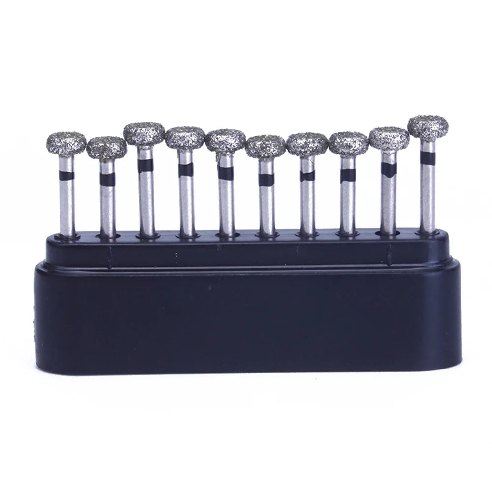 AZDENT Lot de 10 Fraises Dentaires Diamantées Ball Round Type FG 1.6mm – 25mm pour Turbine Haute Vitesse Ma boutique