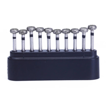 AZDENT Lot de 10 Fraises Dentaires Diamantées Ball Round Type FG 1.6mm – 25mm pour Turbine Haute Vitesse Ma boutique