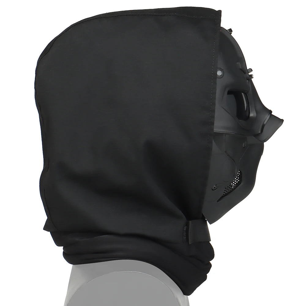 Masque tactique airsoft intégral avec couvre-chef 52–66 cm
