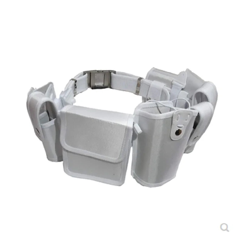 Ceinturon police blanc – Ceinture tactique en nylon, 8 pochettes + bandoulière, taille unique réglable - BLACKBEARD OUTDOOR INDUSTRIES