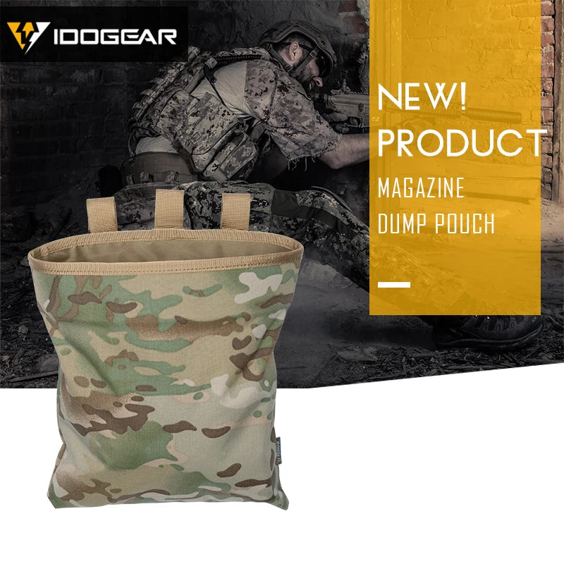Poche Dump MOLLE Tactique IDOGEAR – Sac de Récupération Chargeurs / Mag Drop Pouch – Modèle 3550 - BLACKBEARD OUTDOOR INDUSTRIES